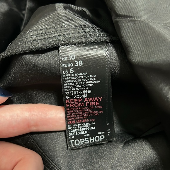 Topshop Satin Deep Plunge Neck Romper BLACK - Picture 9 of 10